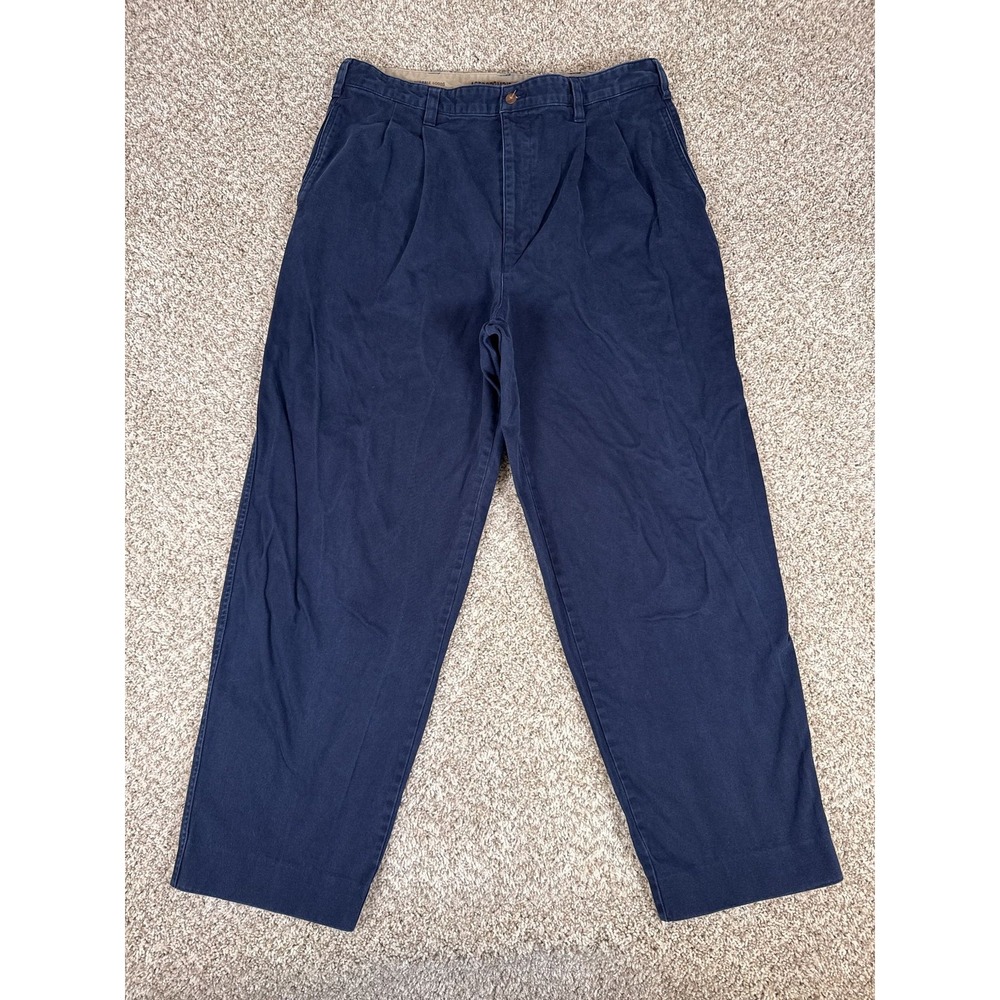Vintage Abercrombie &‎ Fitch Pants Mens 38x32 Wide Leg Officer Pleated Heavy